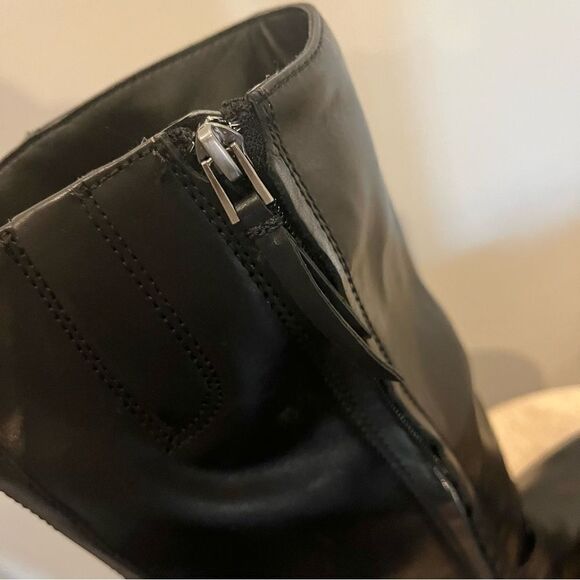 Sam Edelman Freda Knee High Black Leather Books, 6.5, buckles, Side Zipper NWOB - Picture 10 of 13